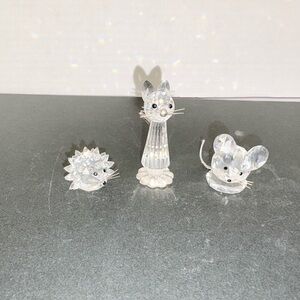 Swarovski Crystal Animal Figurines Set